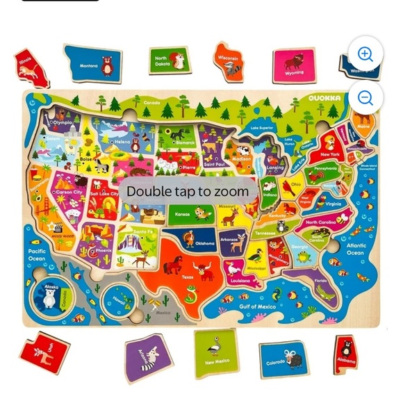 QUOKKA Wooden Puzzles for Kids – Educational Wood Puzzles NEW - Picture 5 of 11